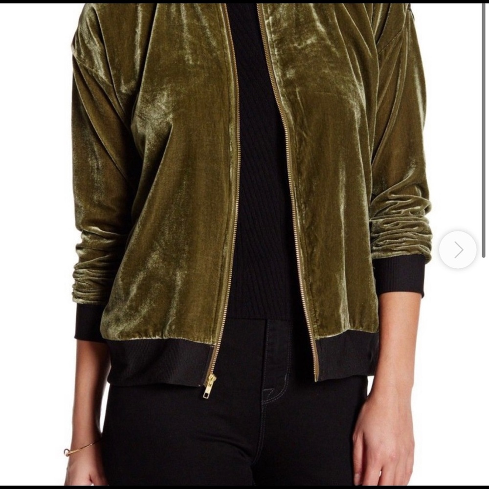 Socialite Green Velour Jacket